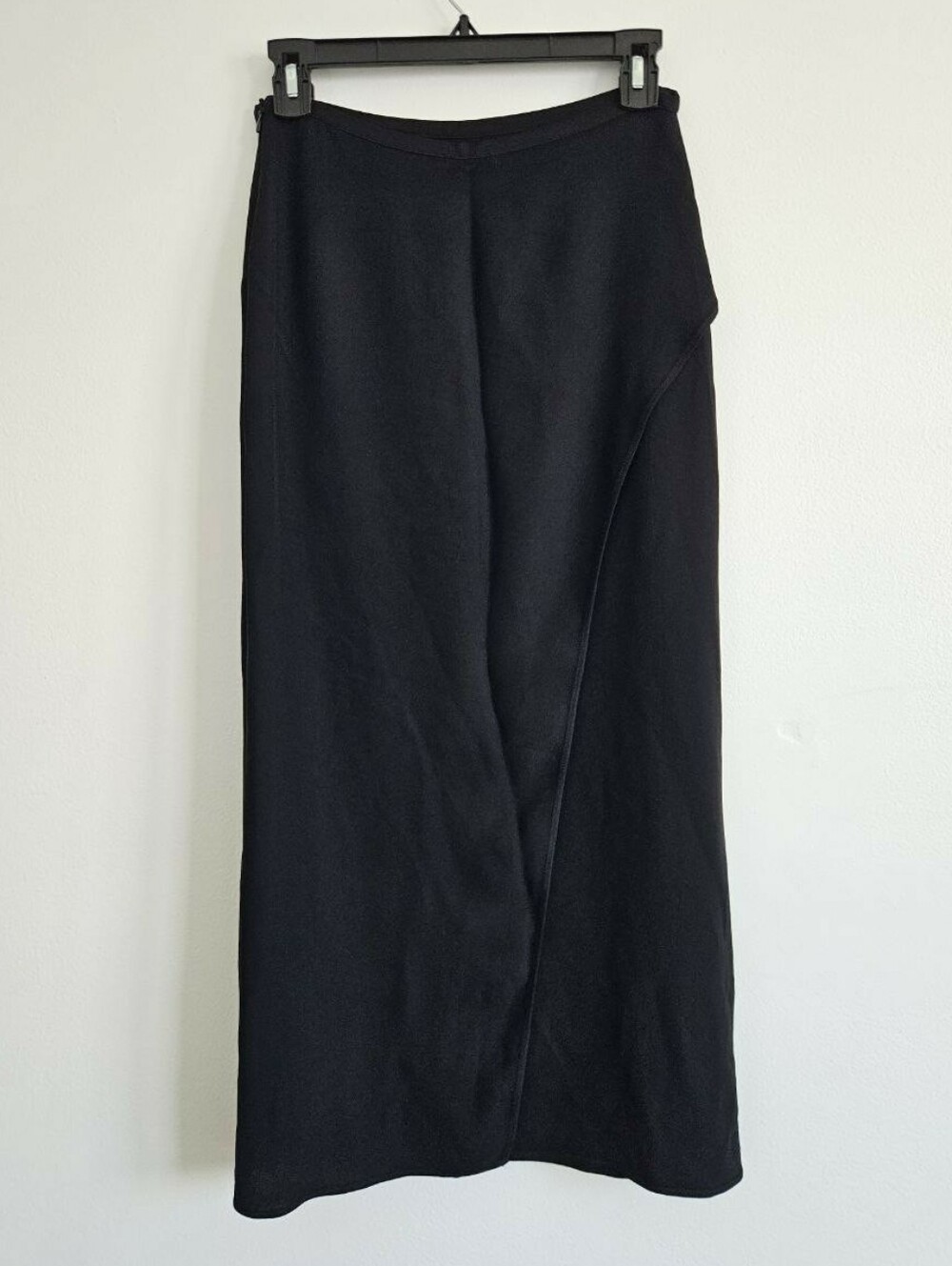 Massimo Dutti High Waist Midi Overlay Skirt XS Side Zipper